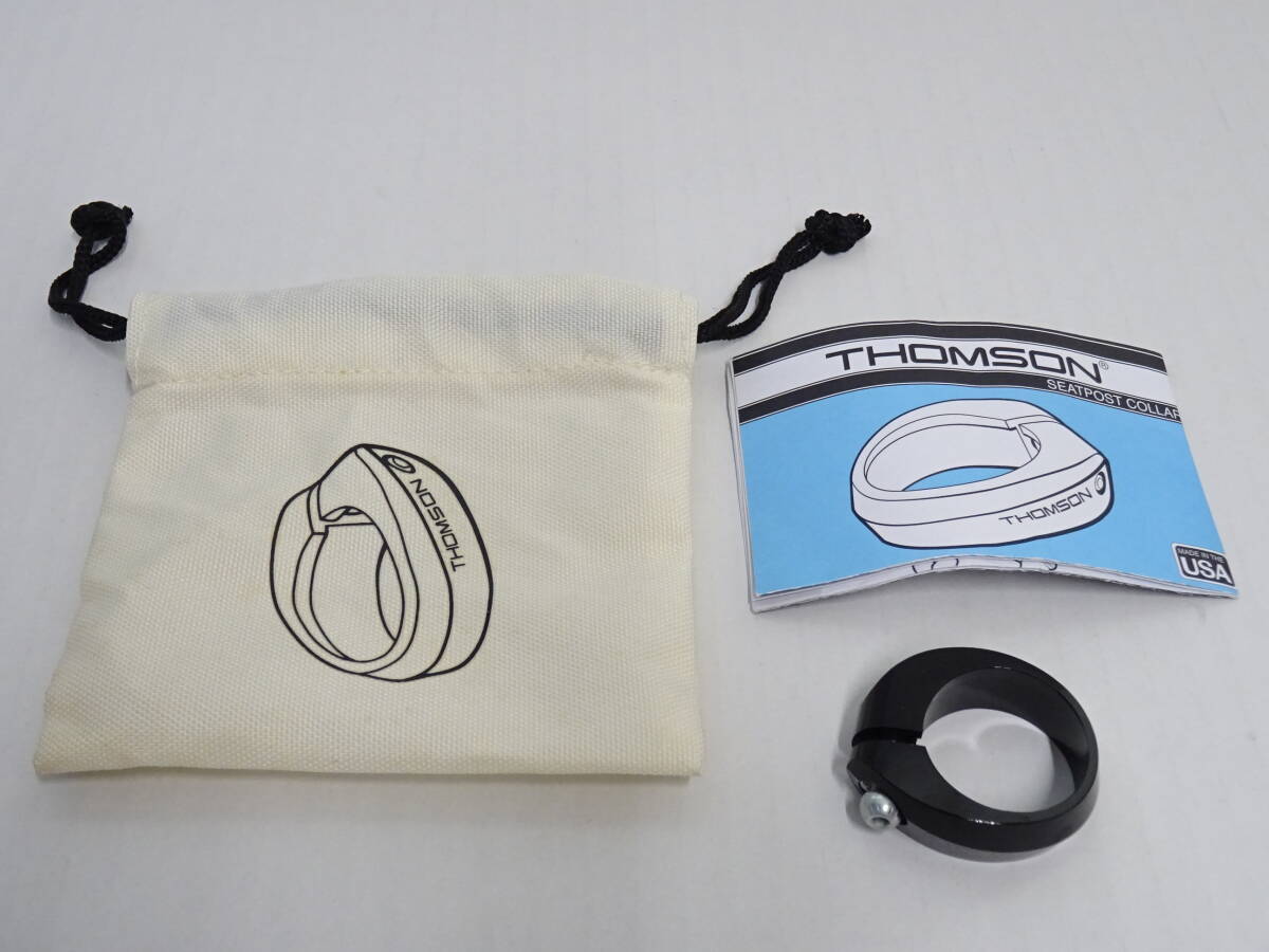EA-003◆THOMSON トムソン シートクランプ 31.8mm ブラック 自転車用パーツ 中古品