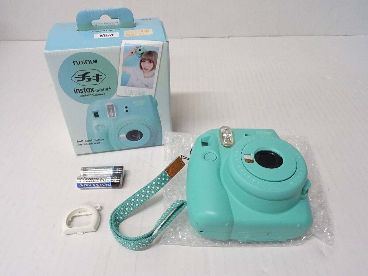 【動作未確認/ジャンク品】EA-883◆FUJIFILM 富士フイルム チェキ instax mini 8+ ミント 中古品