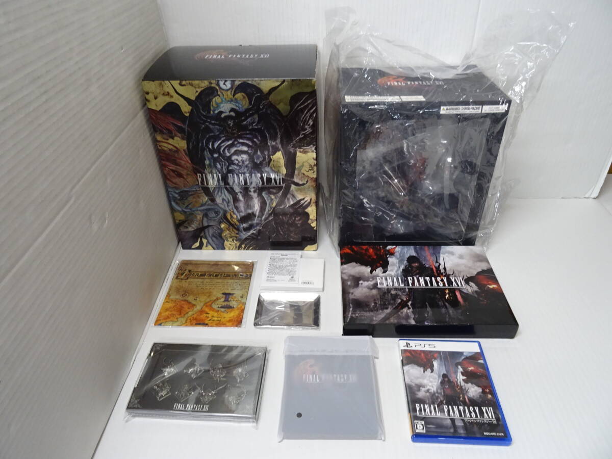 GS-761◆PS5 ファイナルファンタジー16 コレクターズエディション e-STORE限定特典メタルトレイ付 中古品
