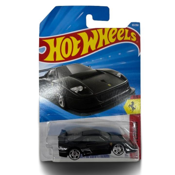 ▲【Hot Wheels/ホットウィール】FERRARI F40 COMPETIZIONE 63/250 フェラーリ F40 コンペティツィオーネ 3/5 黒★6198