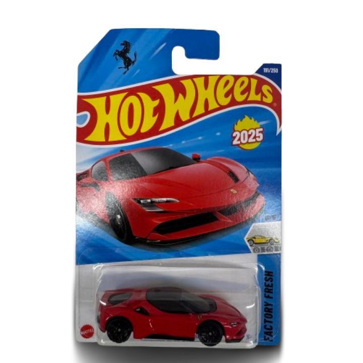 ▲【Hot Wheels/ホットウィール】FERRARI SF90 STRADALE 191/250 2025 FACTORY FRESH フェラーリ SF90ストラダーレ 5/5 赤★6203