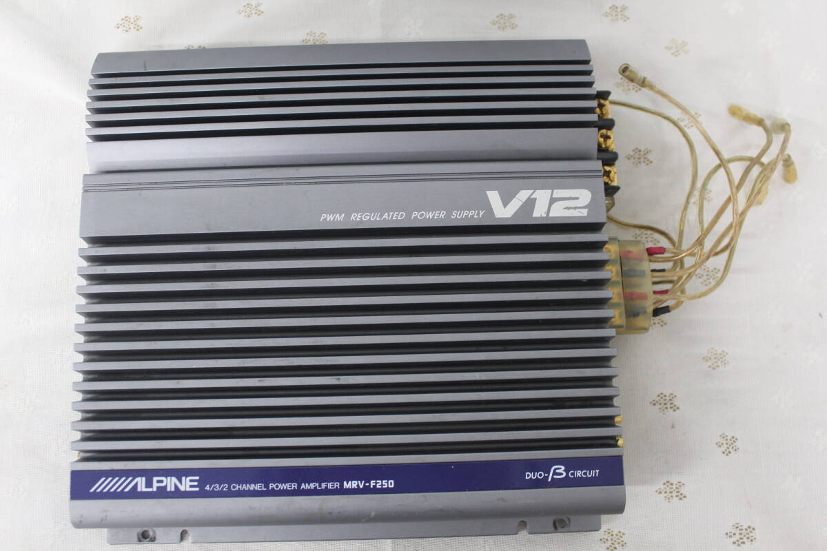 ☆【現状品】アルパイン　アンプ　MRV-F250　動作未確認　オーディオ　激安　1円スタート