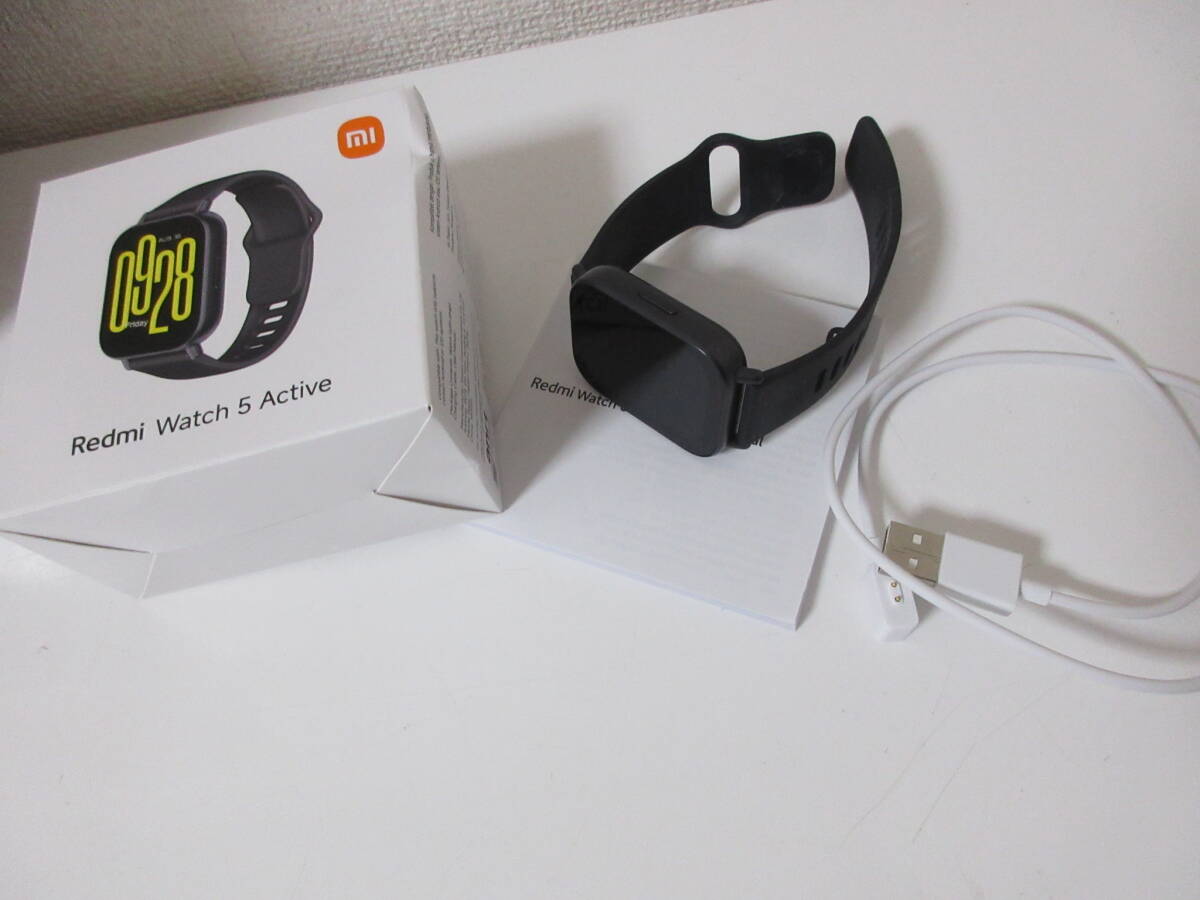 シャオミ Xiaomi スマートウォッチ Redmi Watch 5 Active Midnight Black BHR8784GL Alexa対応 ミッドナイトブラック 激安1円スタート