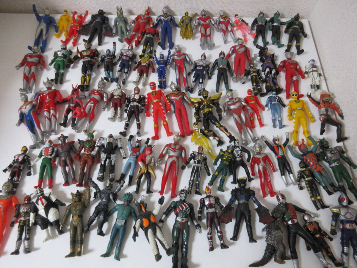 ウルトラマン 仮面ライダー 戦隊ヒーロー フィギュア ソフビ ソフトフィギュア 大量おまとめ おもちゃ 玩具 コレクション 激安1円スタート