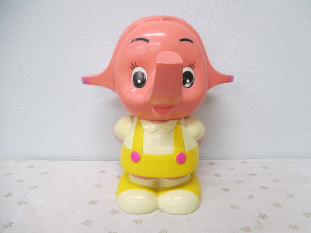 ☆【中古】佐藤製薬 サトコちゃん オーバーオール ソフビ 貯金箱 コインバンク フィギュア 置物 レトロ 中古 現状品 激安 1円スタート