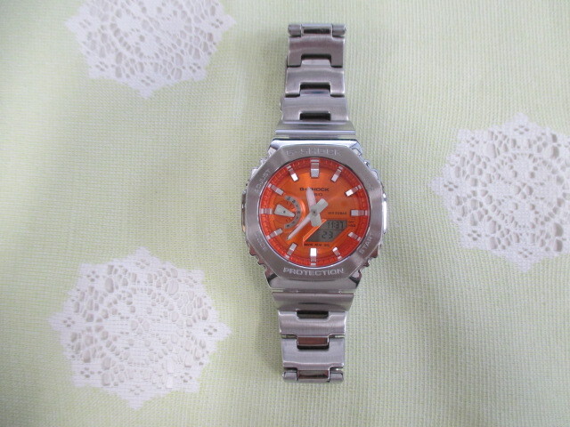 ☆【中古】カシオ Gショック GM-2110D-4AJF メタル ファインレジン CASIO G-SHOCK 稼働品 本体のみ 激安 1円スタート