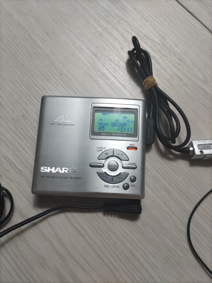 【再生確認済み】SHARP MD-DR7-S シルバー MDレコーダー MDプレーヤー