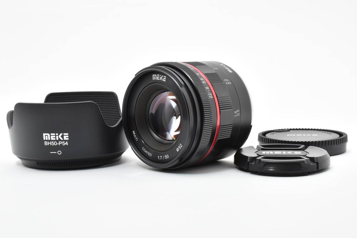 #5387 【極美品】 Meike 50mm F1.7 富士フイルム Xマウント 単焦点 MFレンズ 中望遠 ポートレート ★動作絶好調★