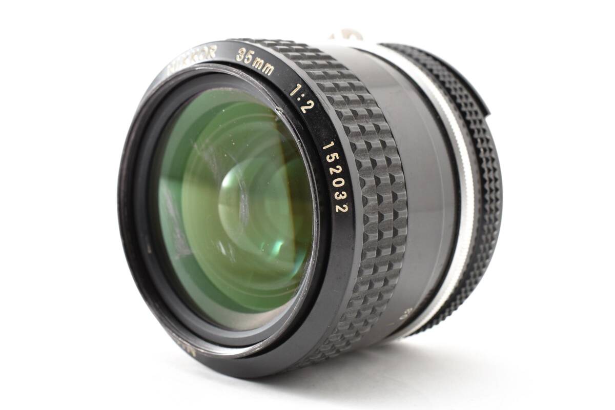 #5413 【訳あり実用品】 Nikon Ai NIKKOR 35mm F2 ニコン Fマウント 単焦点 広角オールドレンズ ★前玉キズ・現状品★