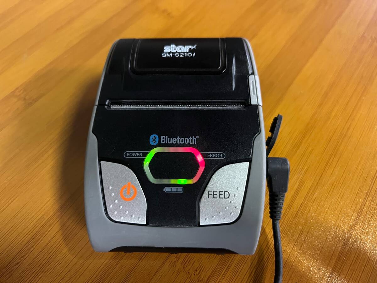 未確認▽スター精密　Bluetooth通信/レシートプリンター「SM-S210i」
