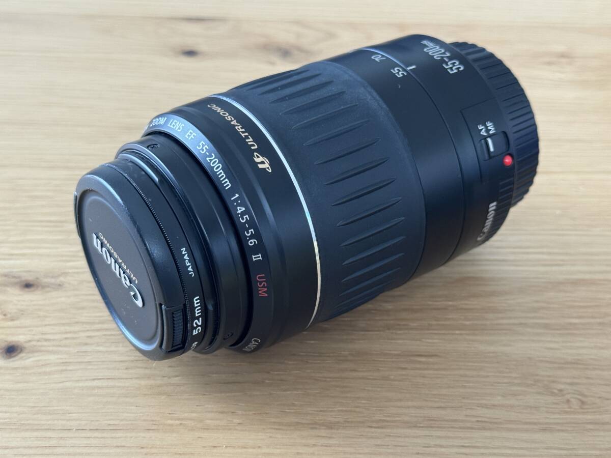 美品 キヤノン 望遠レンズ EF55-200mm F4.5-5.6 II USM Canon