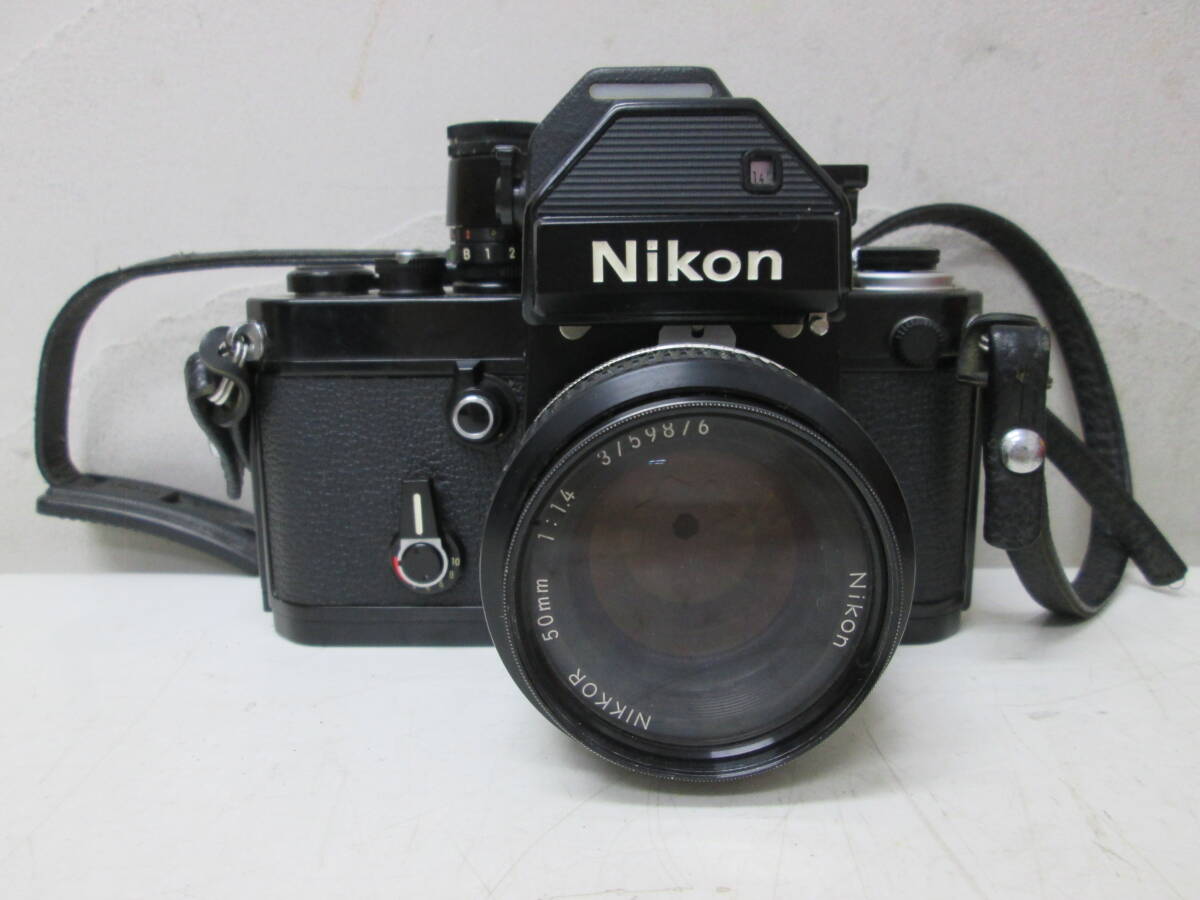 (31)☆Nikon ニコン 一眼レフ フィルムカメラ F2 ブラック NIKKOR 50mm 1:1.4 フォトミック 動作未確認 現状品