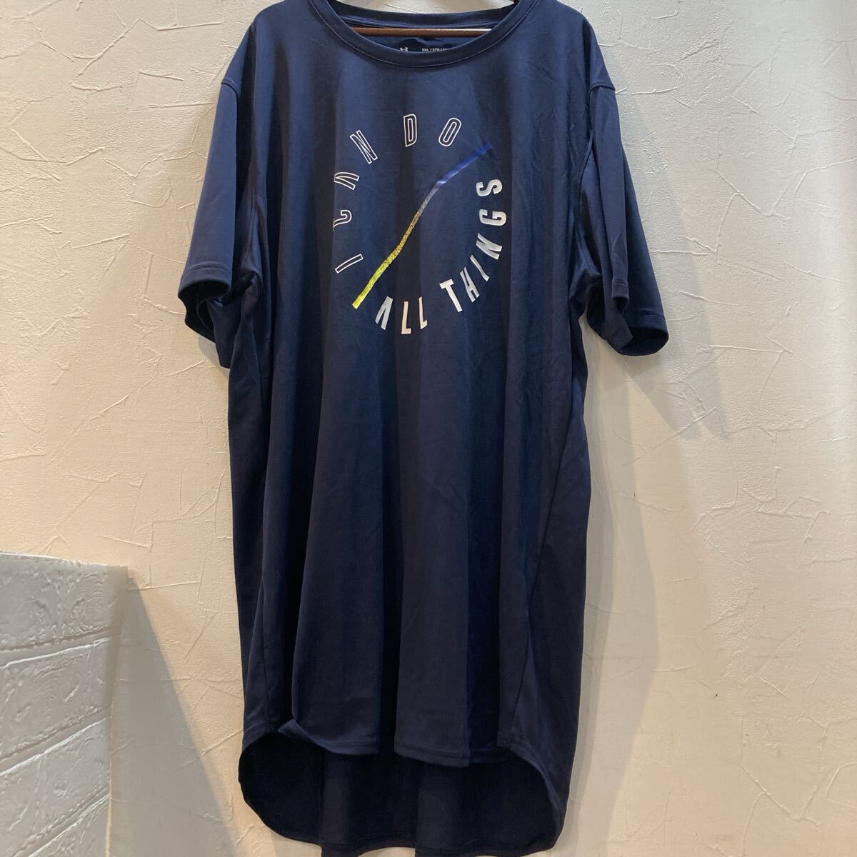 半袖Tシャツ ネイビー　アンダーアーマー　ヒートギアシリーズ　サイズ5XL【T23647（158）】（6）
