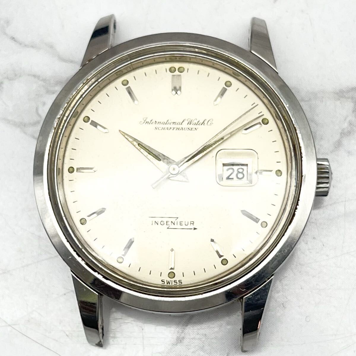 FN19387A INGENIEUR インヂュニア INTERNATIONAL WATCH SCHAFFHAUSEN シャフハウゼン 自動巻式 AUTOMATIC 腕時計 ケースのみ 稼働品 