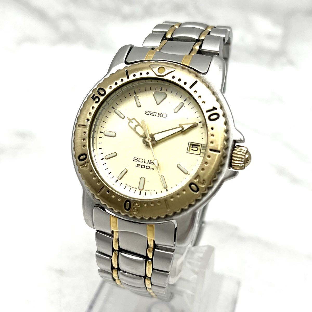 FN19400i SEIKO セイコー ダイバーズウォッチ スキューバ 200m 5H25-6070 QUARTZ クォーツ 腕時計 メンズ 現状出品