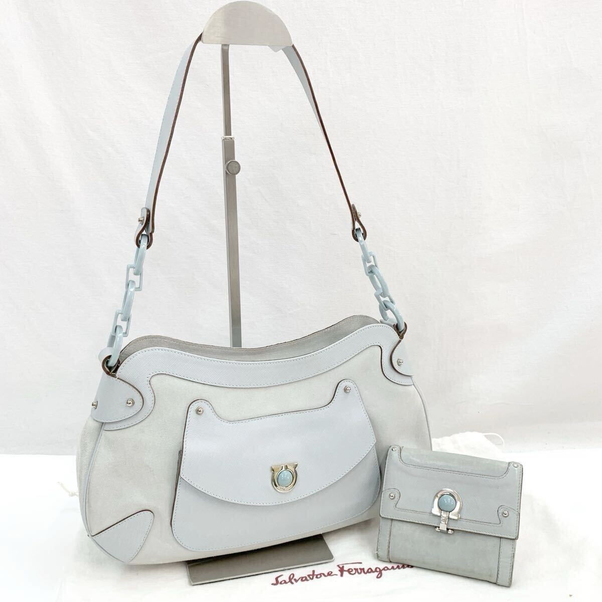 FN19404B Salvatore Ferragamo サルヴァトーレ フェラガモ ショルダーバッグ 財布 バッグ 2点セット