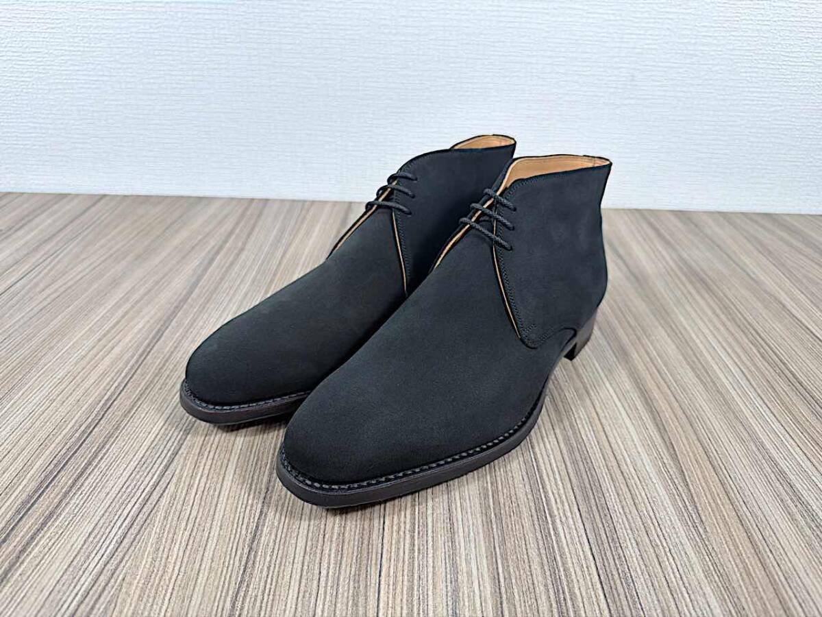 5/009【小傷有り】SCOTCH GRAIN 5400 スエードチャッカブーツ 25.5cm ブラック 