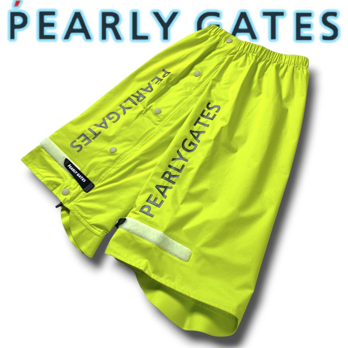 新品 PEARLY GATES パーリーゲイツ 防水 透湿 防風 結露防止 雨の日 スナップボタン ゴルフ レインウェア レッグカバー 053-1983402 NR-313