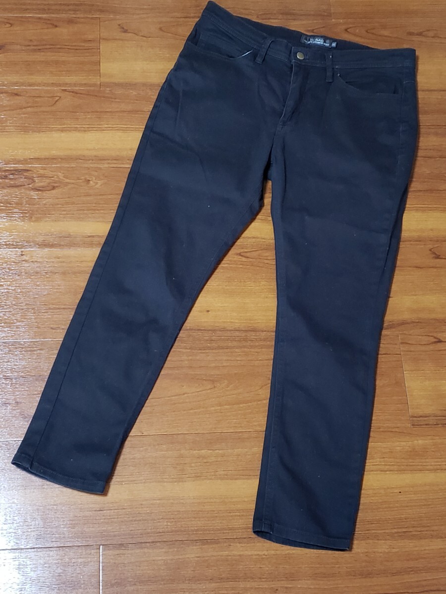 JILL BLAZE スキニーデニム ハーフ ブラック デニムパンツ ジーンズ Mジルブレイズ 黒スキニーパンツ ブラックジーンズ