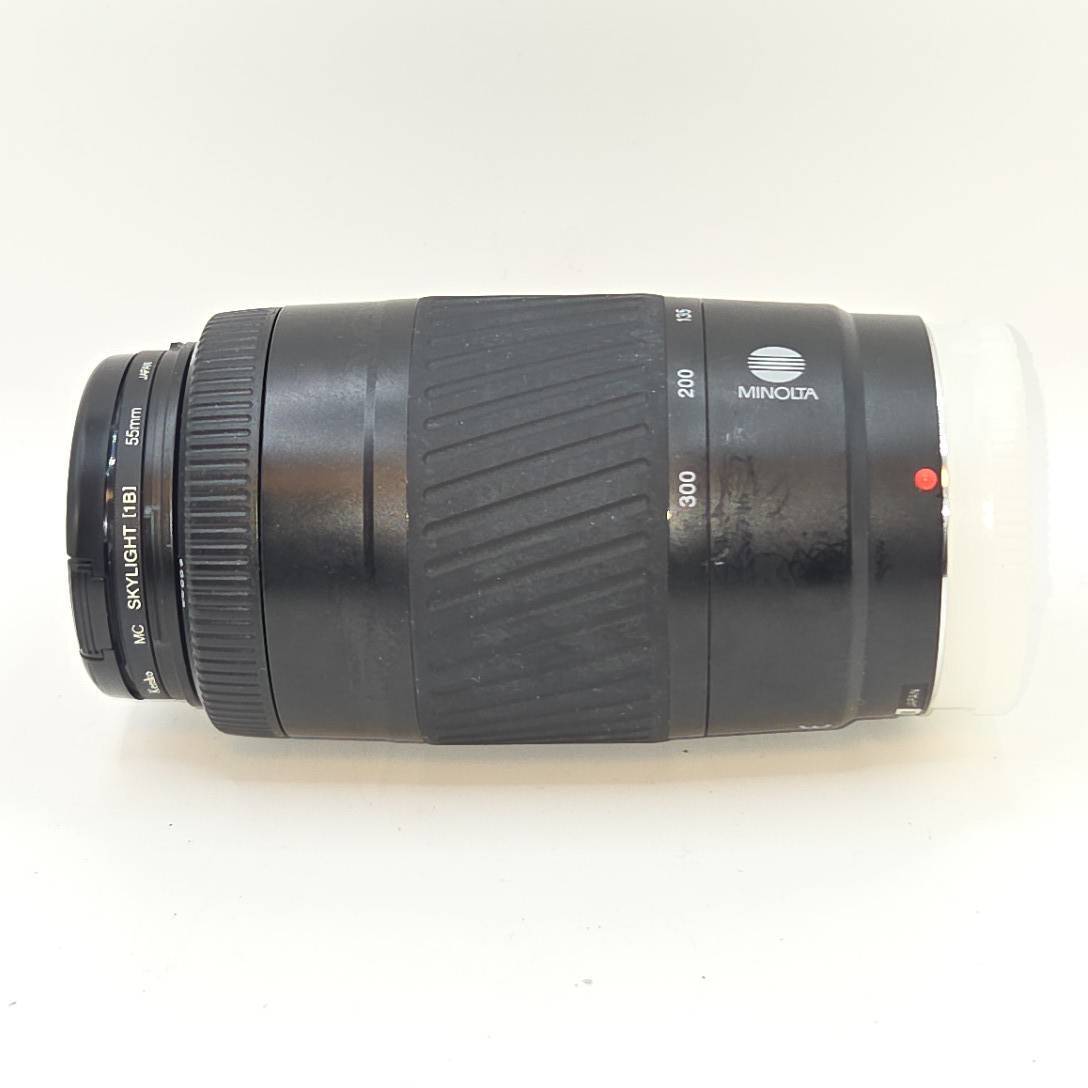 MINOLTA ミノルタ AF ZOOM 75-300mm F4.5-5.6 New 望遠ズームレンズ ソニー Aマウント対応 Kenkoフィルター付　動作未確認　現状品 B527