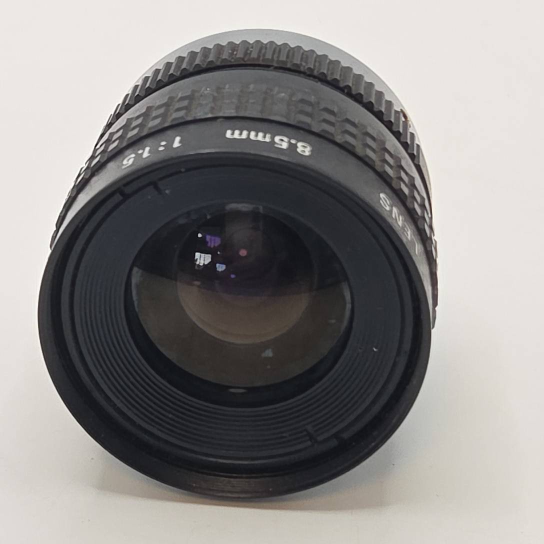 COSMICAR TELEVISION LENS 8.5mm F1.5 Cマウント シネレンズ TVレンズ コズミカ ペンタックス/リコー 動作未確認 レンズ少しくもり有 B733