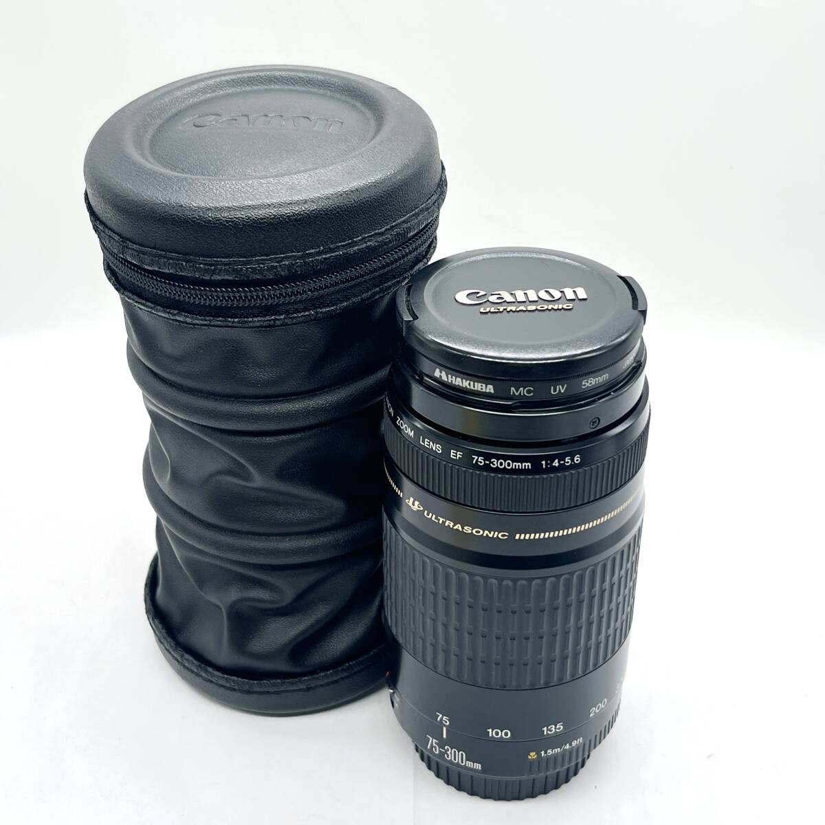 Canon キヤノン EF 75-300mm F4-5.6 ULTRASONIC 望遠ズームレンズ HAKUBA