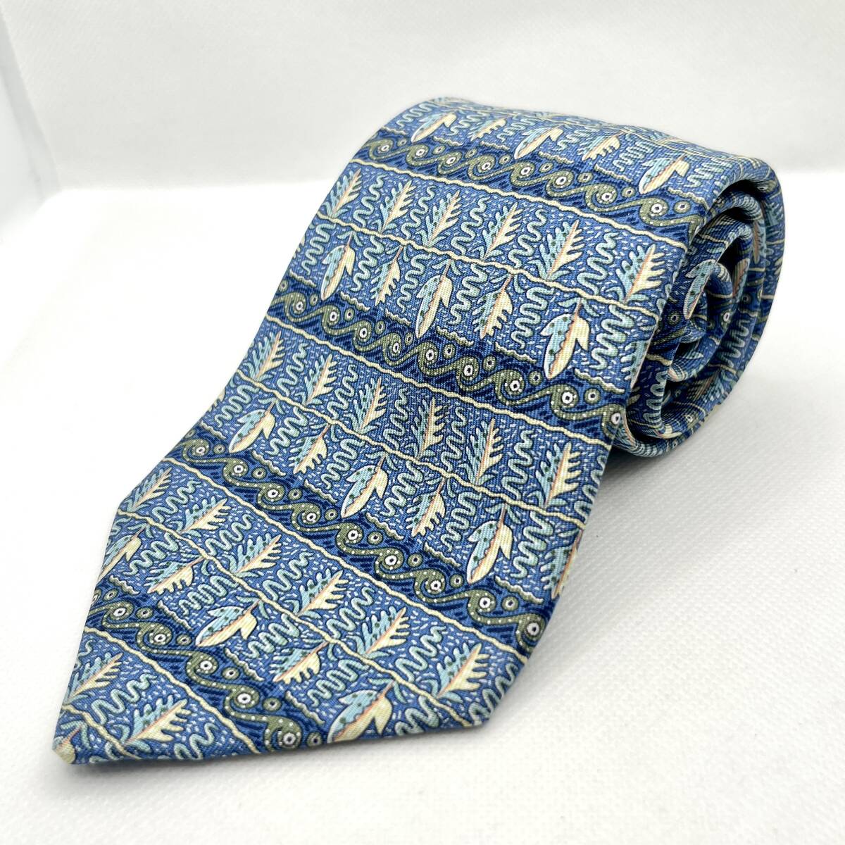 HERMES エルメス ネクタイ シルク100% フランス製 7718 OA