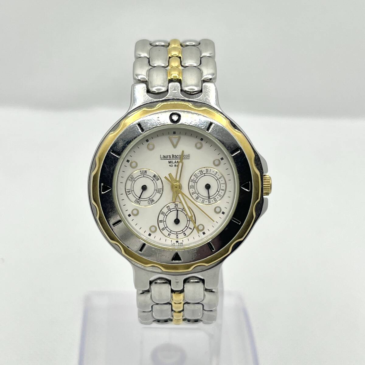 稼働品 Laura Bacoccoli MILANO ローラバコッコリ LB-326 10BAR クォーツ 腕時計