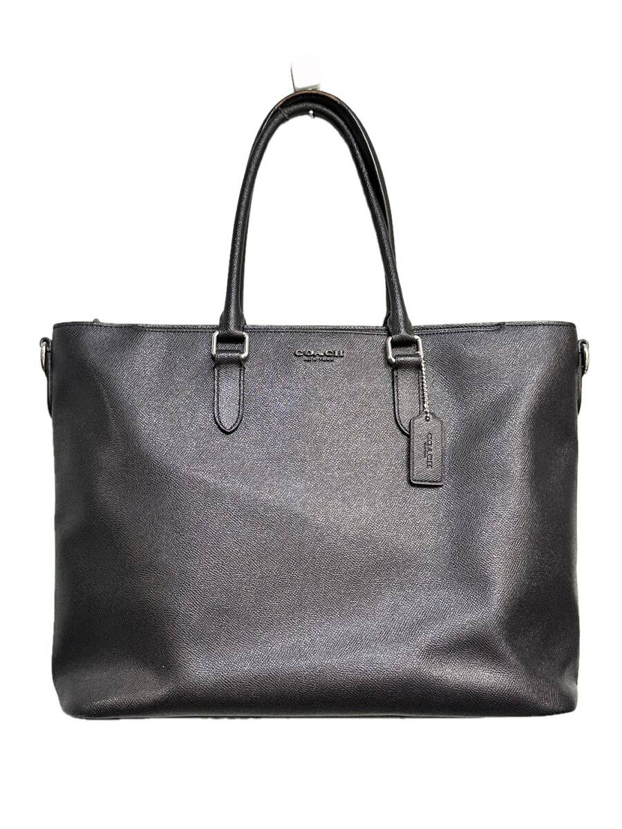 COACH コーチ レザー 2WAY ハンドバッグ ショルダーバッグ ブラック
