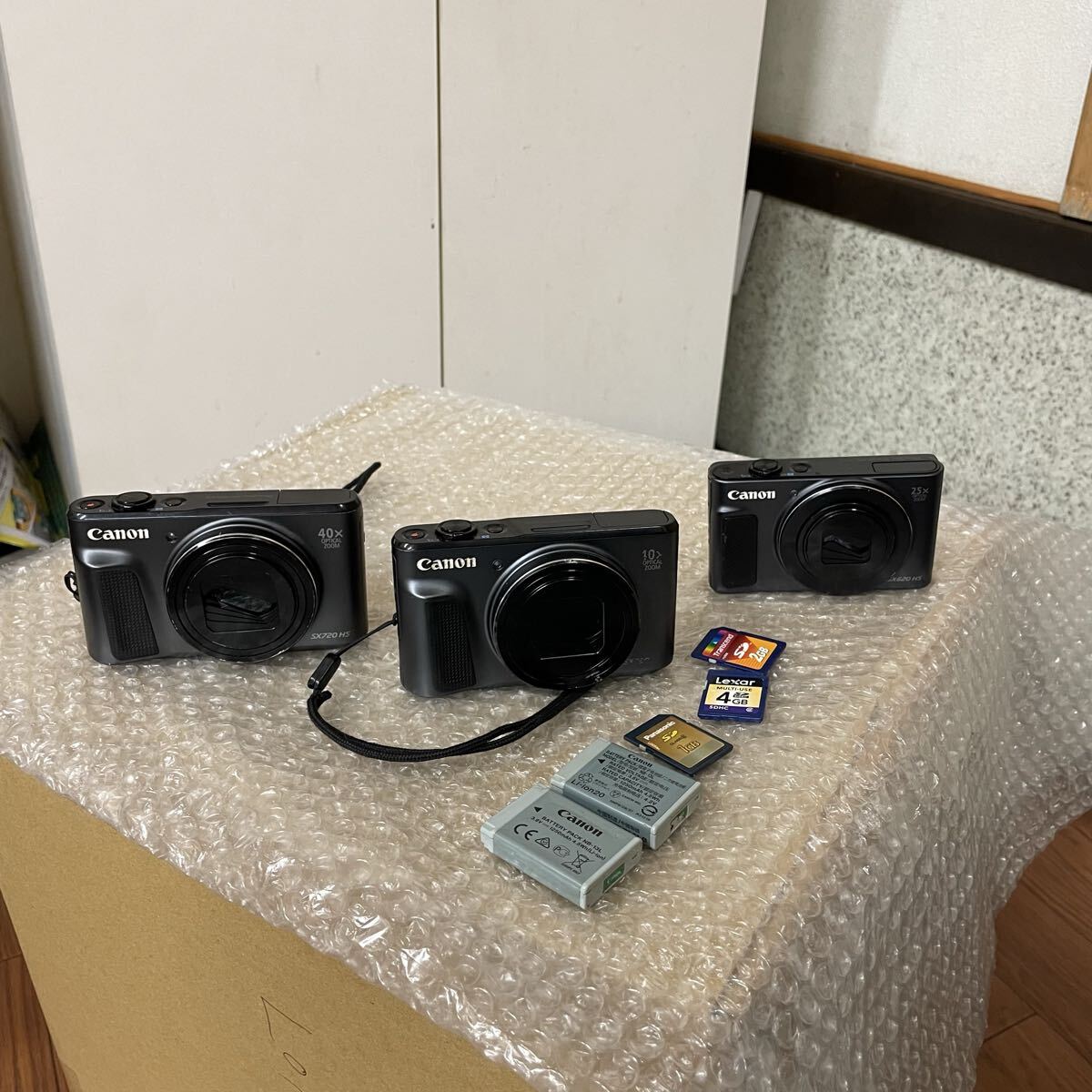 キヤノン Canon PowerShot SX720 HS /SX620 hsブラック コンパクトデジタルカメラ まとめ 3台動作品