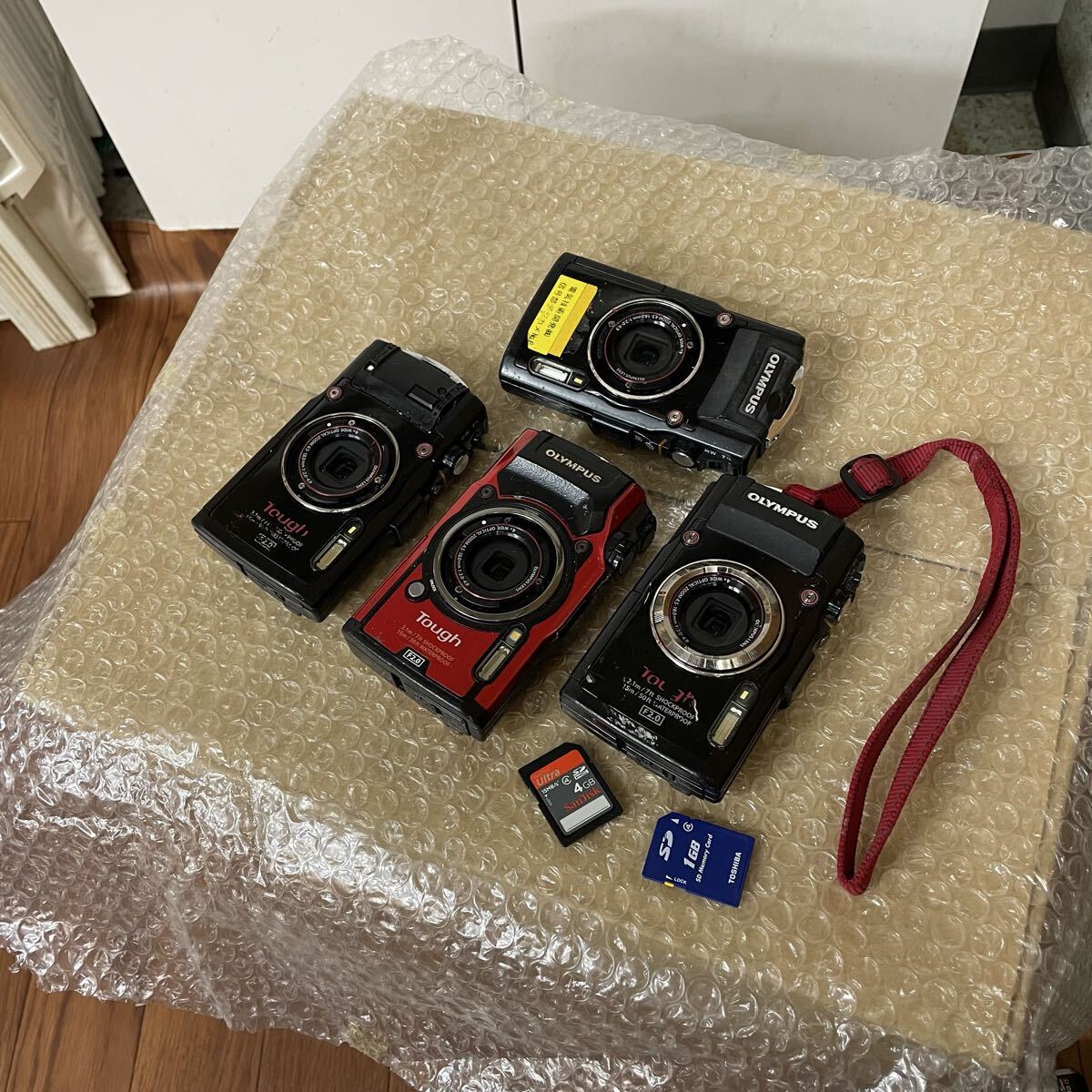 OLYMPUS Tough TG-5 IM005 /TG-4/デジタルカメラ デジカメ 防水 レッド まとめ 4台セット