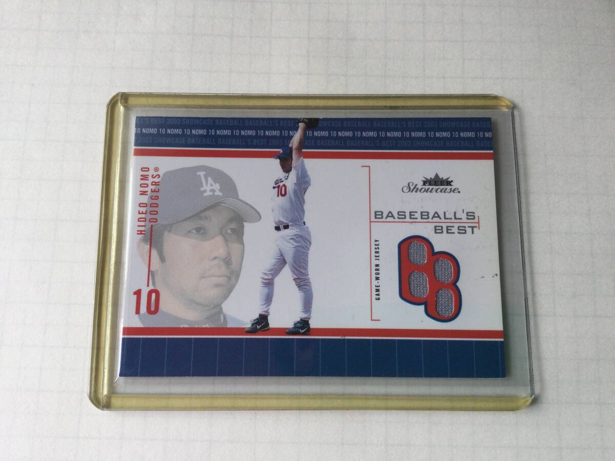 2003 FLEER SHOWCASE BASEBALL’S BEST BB-HN HIDEO NOMO 野茂英雄選手 ジャージカード