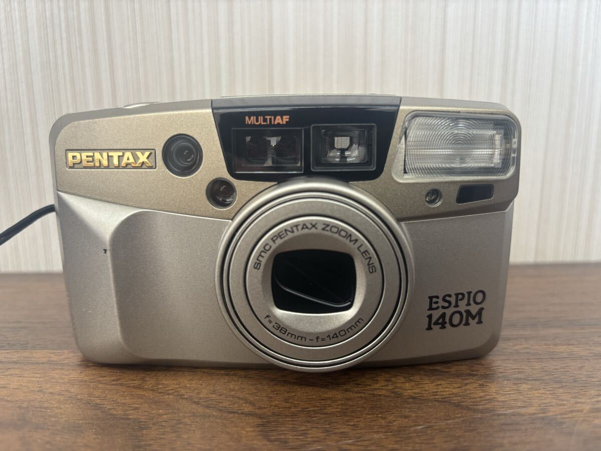 ◇PENTAX ペンタックス ESPIO 140M フィルムカメラ コンパクトフィルムカメラ ケース付き 動作未確認 商品説明必読
