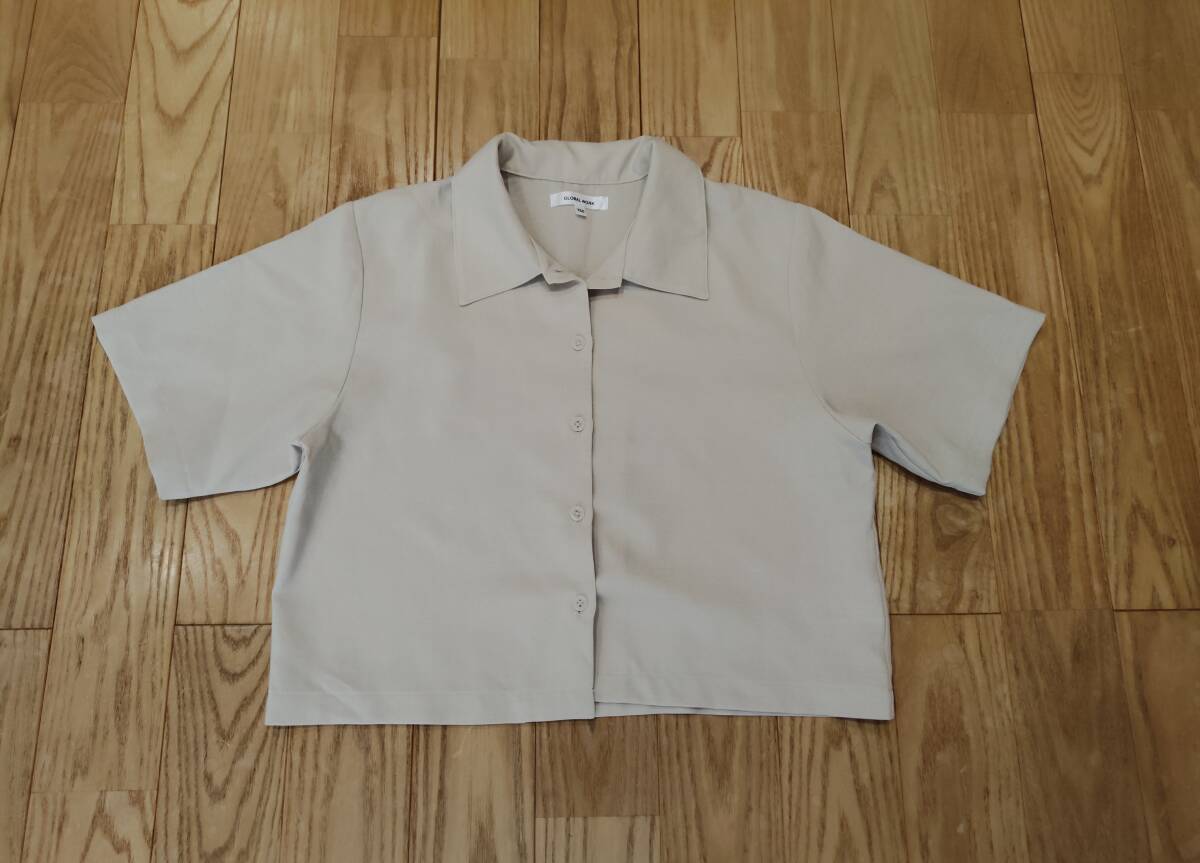 GLOBAL WORK キッズ　サラサラ快適SETUPシャツ　150