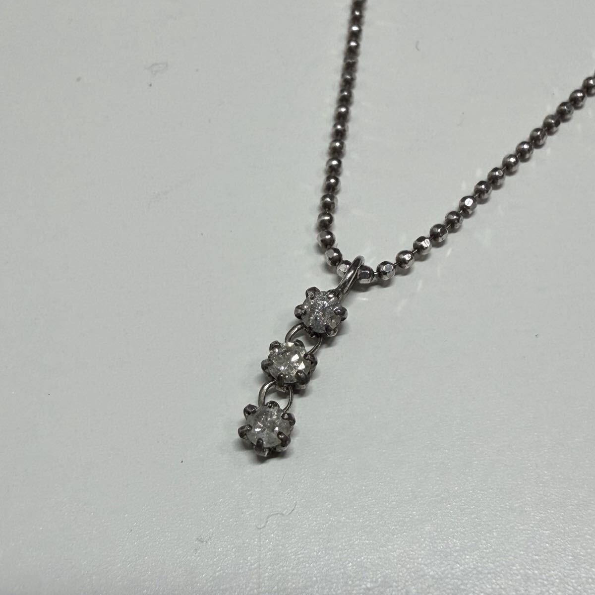 ダイヤモンドネックレス　0.1ct silver925 ネックレス