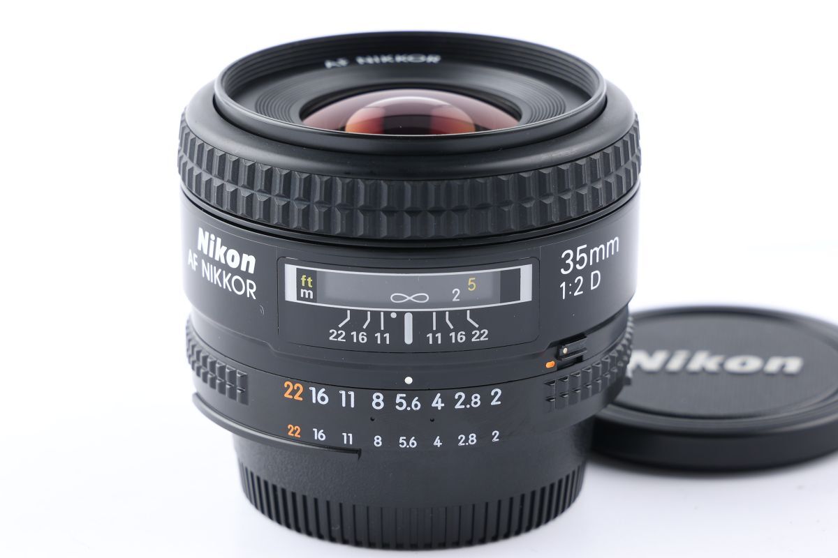【かめらや】00089 Nikon AF NIKKOR 35mm F2D 単焦点 広角レンズ Fマウント