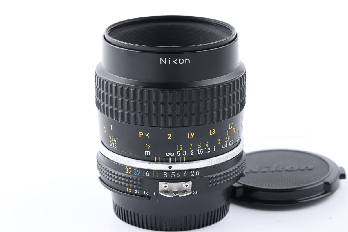 【かめらや】00088 Nikon Ai Micro-NIKKOR 55mm F2.8S Ai-S 単焦点 マクロレンズ Fマウント