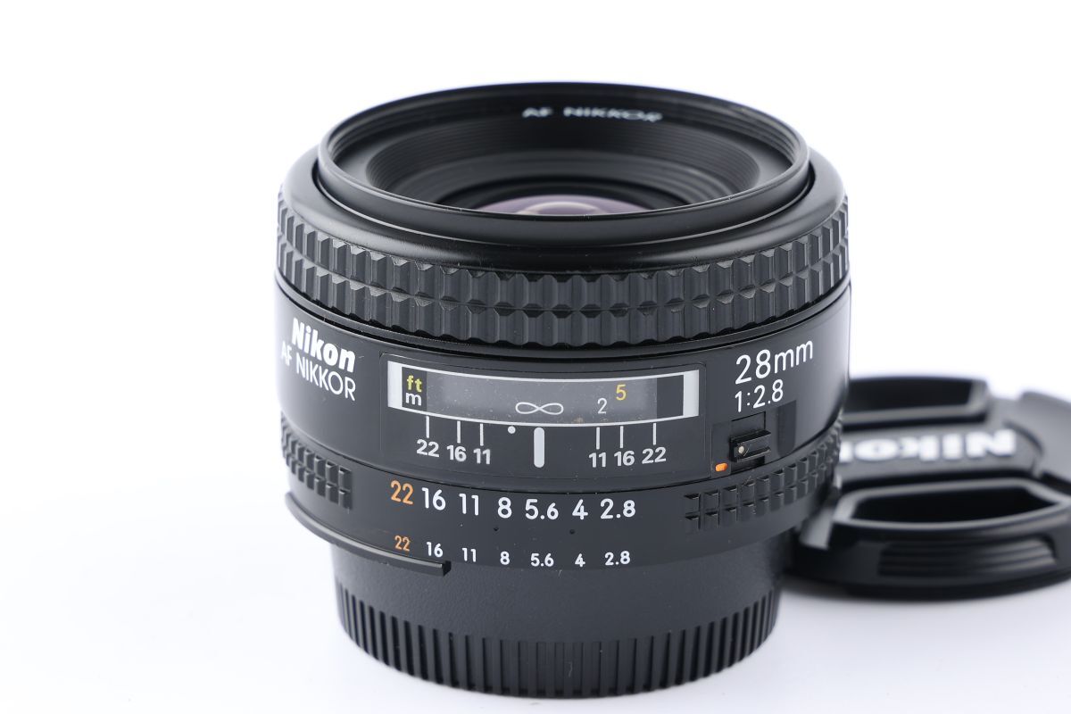 【かめらや】00071 Nikon AF NIKKOR 28mm F2.8 単焦点 広角レンズ Fマウント
