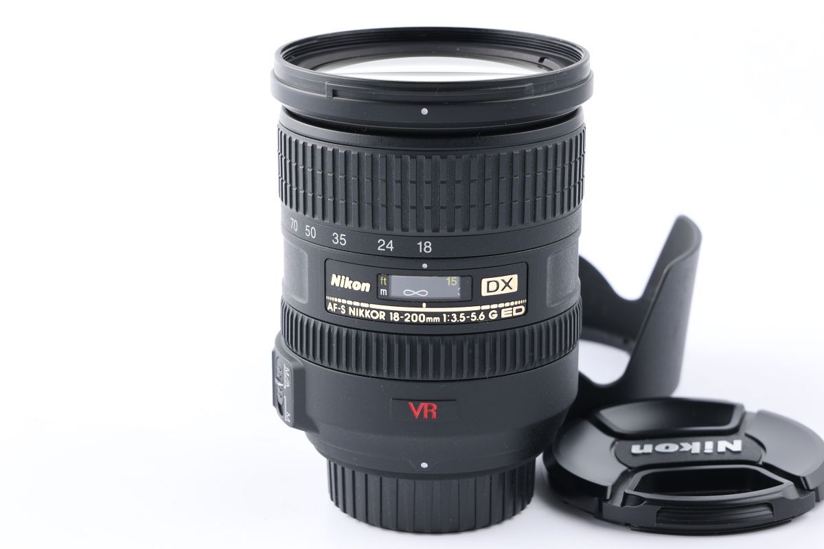 【かめらや】00070 美品 Nikon AF-S DX NIKKOR 18-200mm F3.5-5.6G ED VR 高倍率ズームレンズ Fマウント