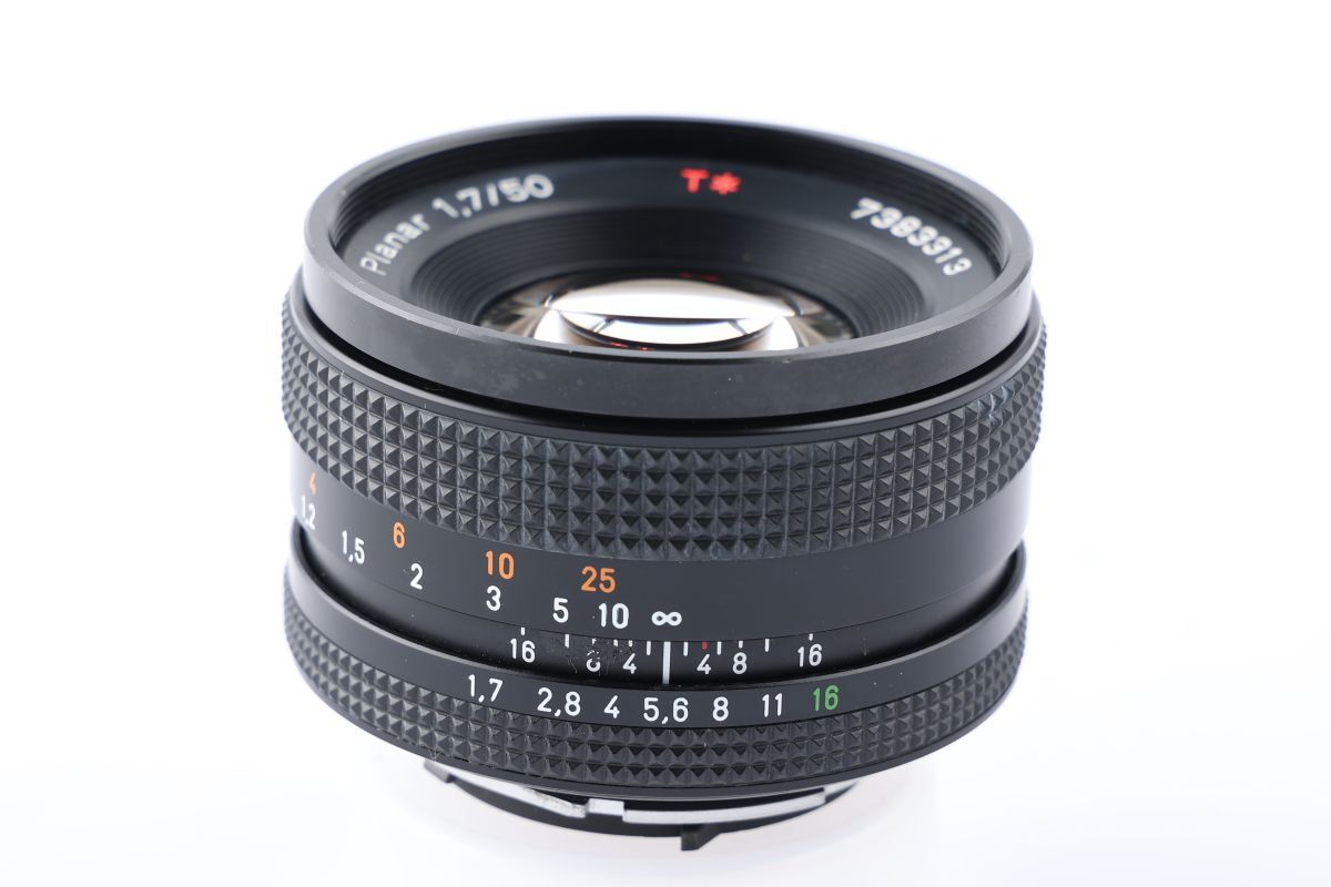 【かめらや】00050 CONTAX Carl Zeiss Planar 50mm F1.7 単焦点 標準レンズ Y/Cマウント