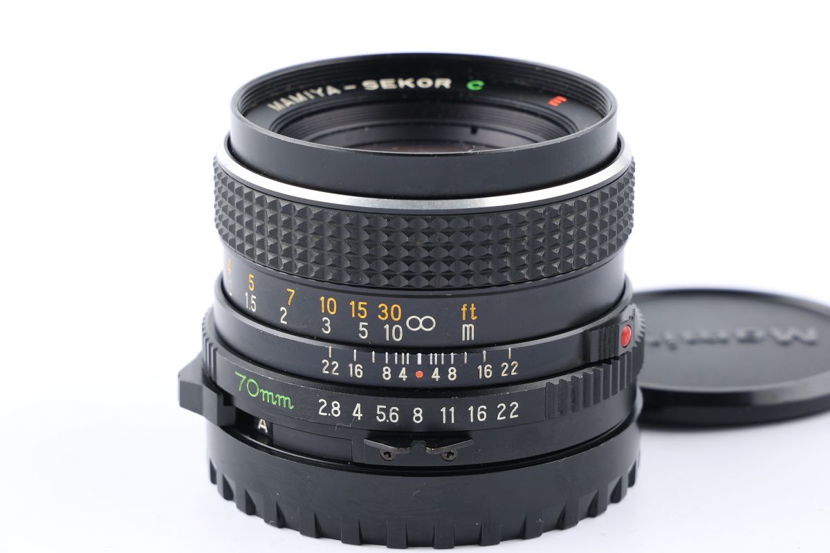 【かめらや】00024 Mamiya MAMIYA-SEKOR C E 70mm F2.8 単焦点 中判レンズ