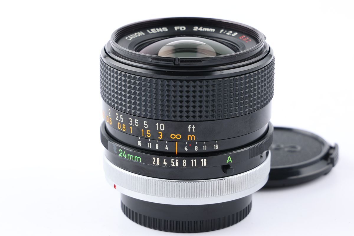 【かめらや】00021 Canon FD 24mm F2.8 S.S.C. 単焦点 広角レンズ FDマウント