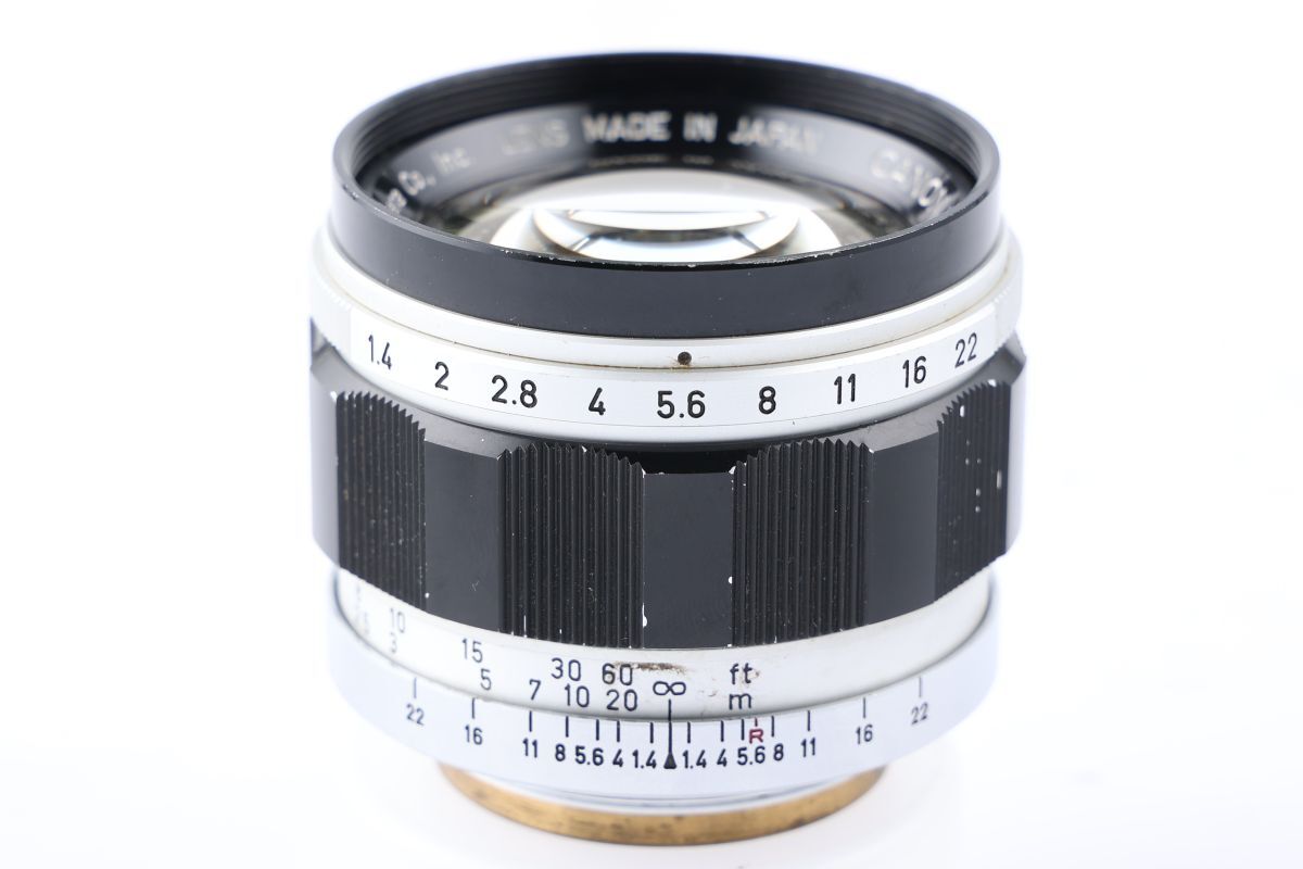 【かめらや】00012 Canon CANON LENS 50mm F1.4 単焦点 標準レンズ L39 Lマウント