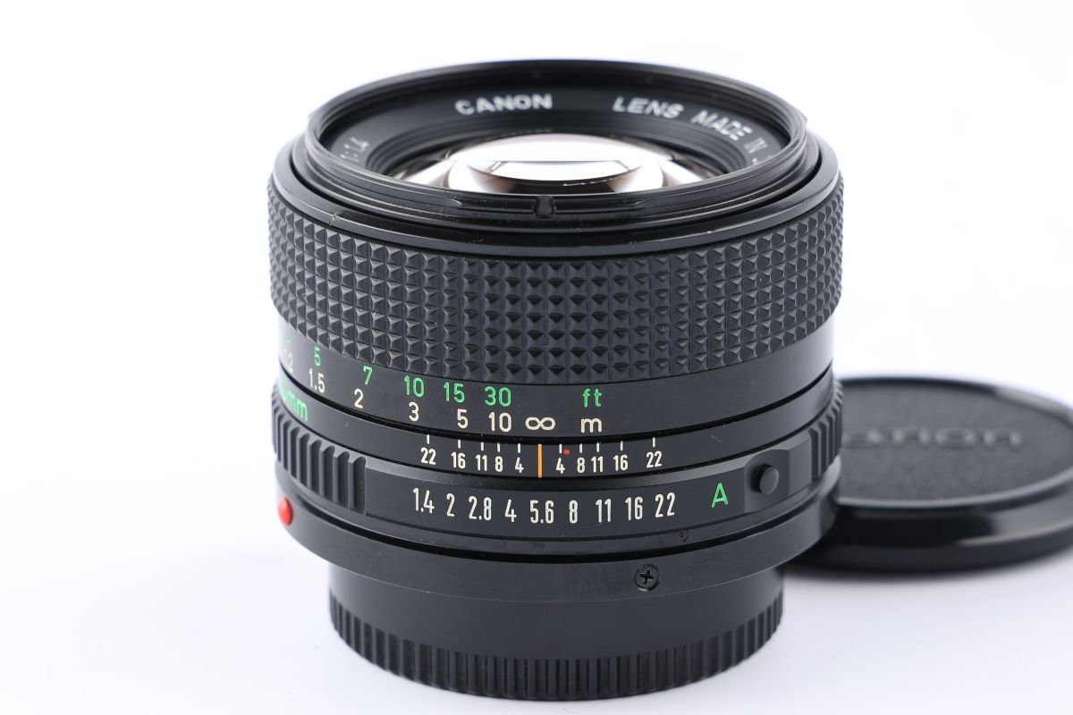 【かめらや】00007 Canon New FD 50mm F1.4 単焦点 標準レンズ FDマウント