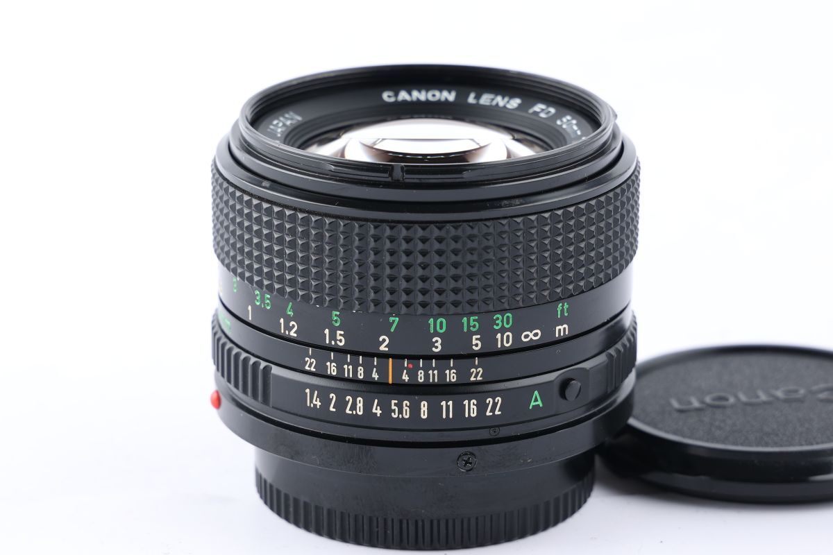 【かめらや】00001 Canon New FD 50mm F1.4 単焦点 標準レンズ FDマウント