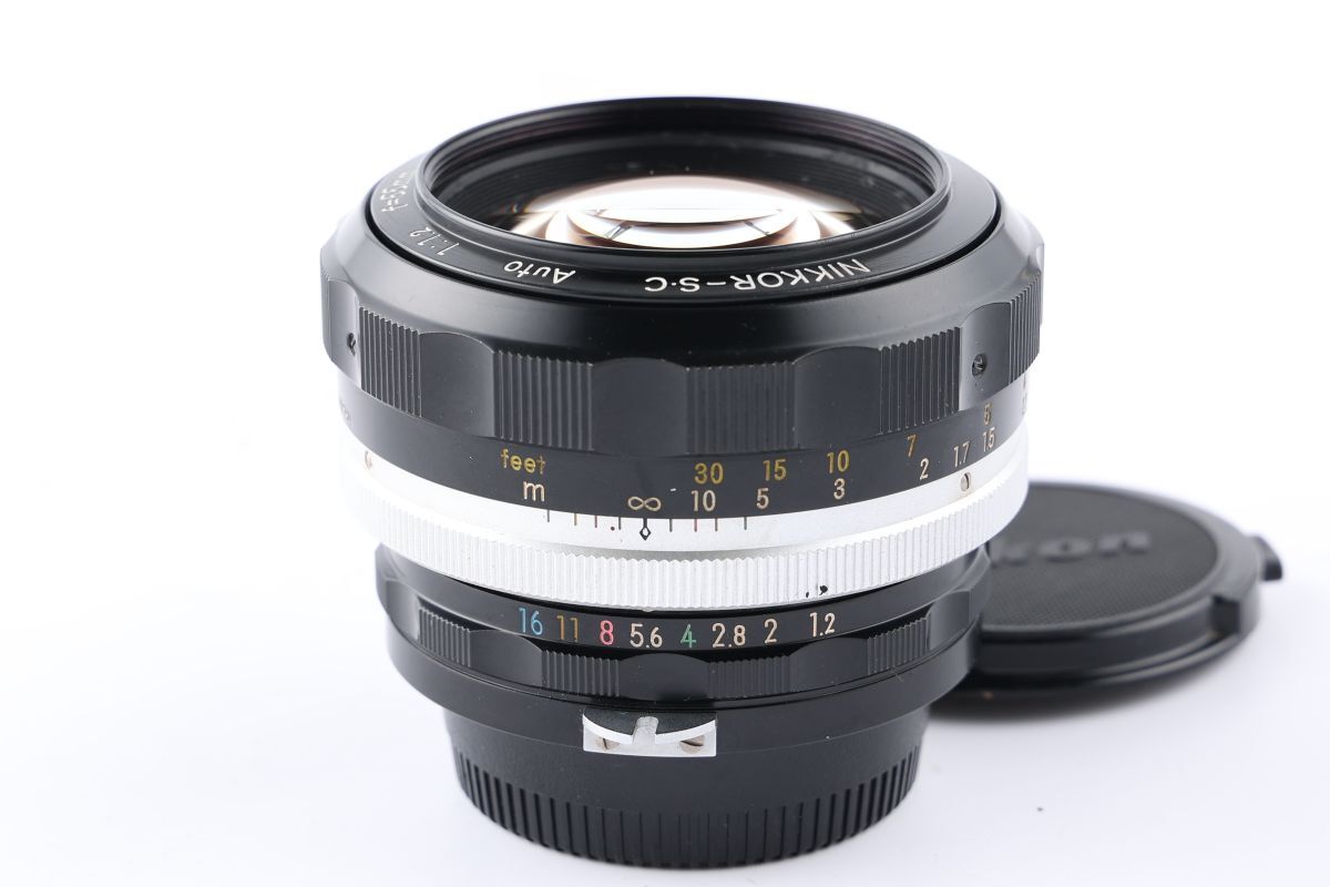 【かめらや】00106 Nikon NIKKOR-S・C Auto 55ｍｍ F1.2 非Ai 単焦点 標準 大口径レンズ Fマウント
