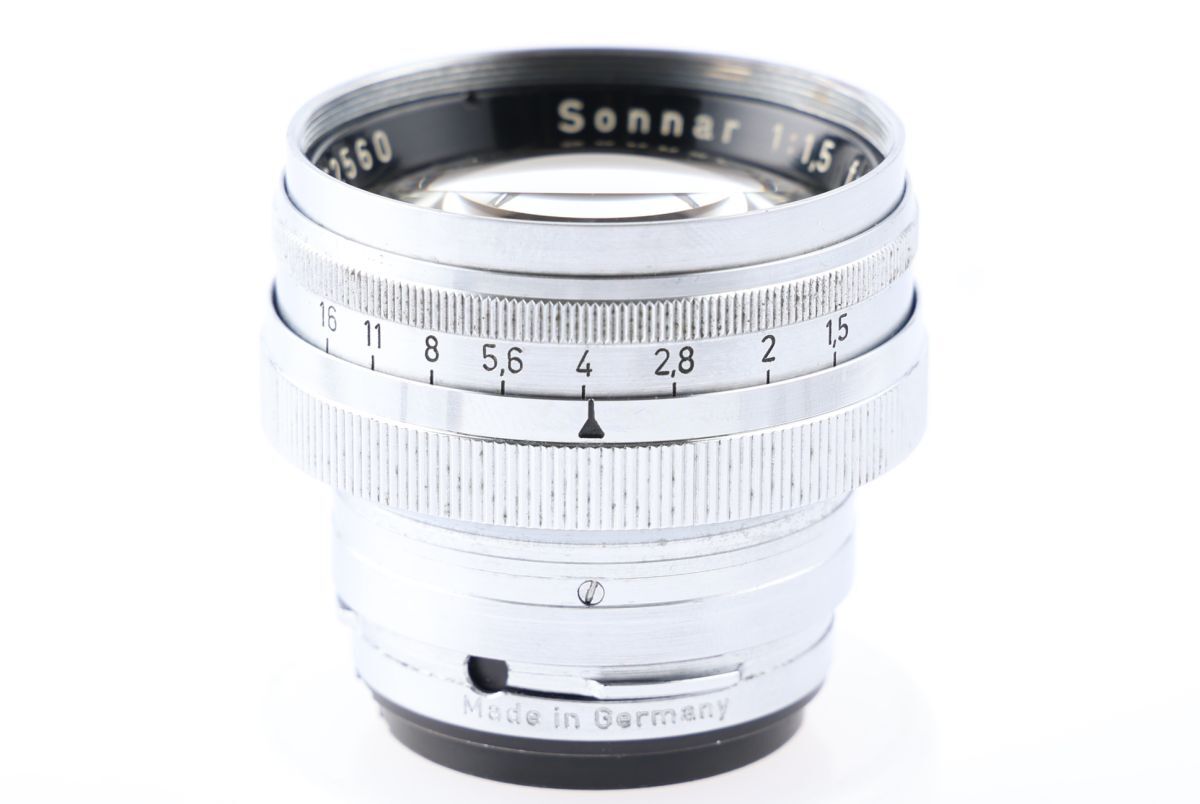 【かめらや】00047 CONTAX Zeiss-Opton Sonnar 50mm F1.5 単焦点レンズ Cマウント