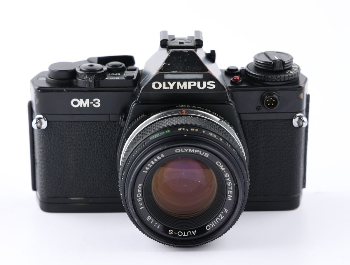【かめらや】5949 ジャンク品 OLYMPUS OM-3 + F.ZUIKO AUTO-S 50mm F1.8 単焦点レンズ MF一眼レフ