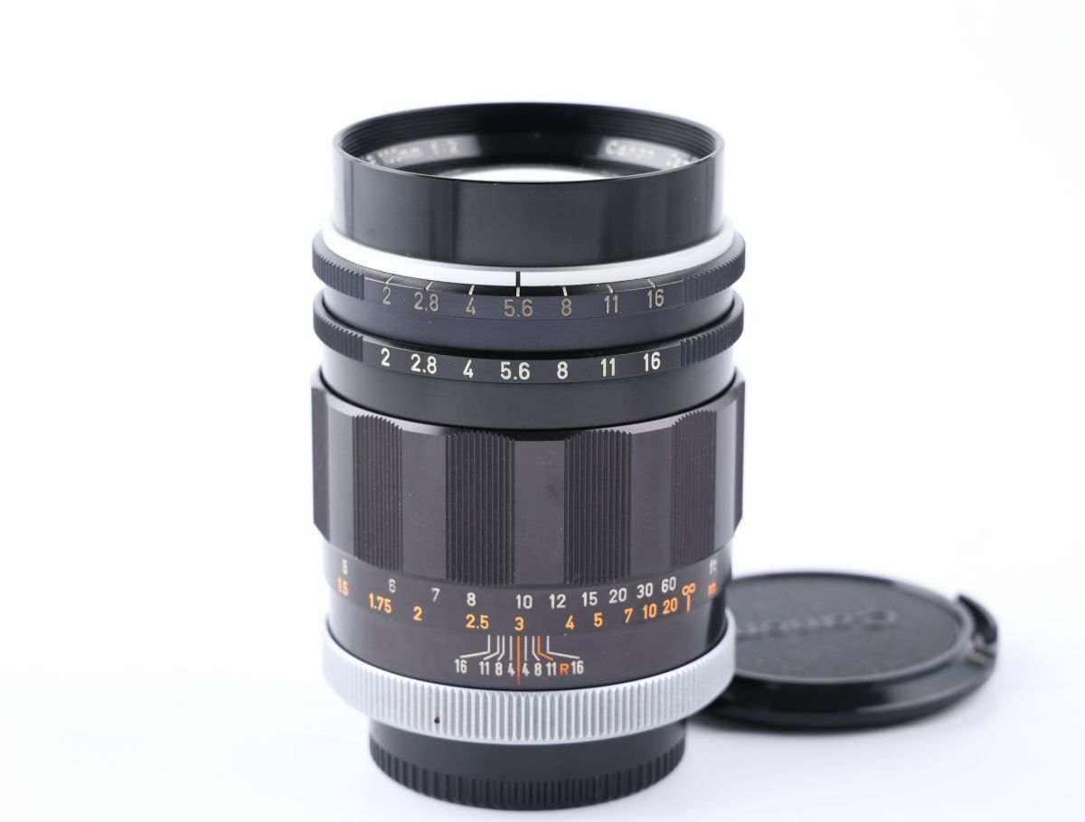 【かめらや】00083 Canon SUPER-CANOMATIC LENS R 100mm F2 単焦点 大口径レンズ