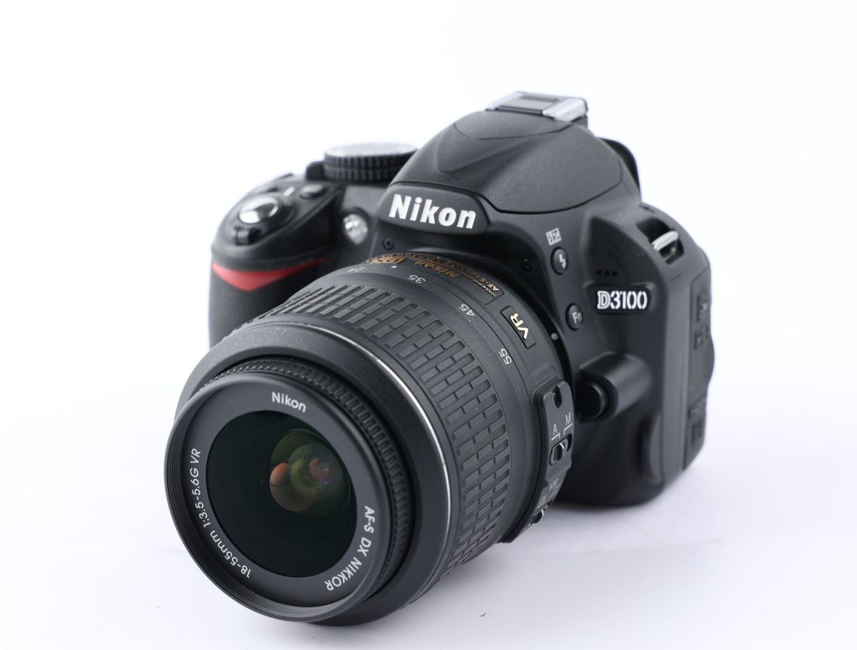 【かめらや】00065 Nikon D3100 + AF-S DX NIKKOR 18-55mm F3.5-5.6G 標準ズームレンズ デジタル一眼レフカメラ